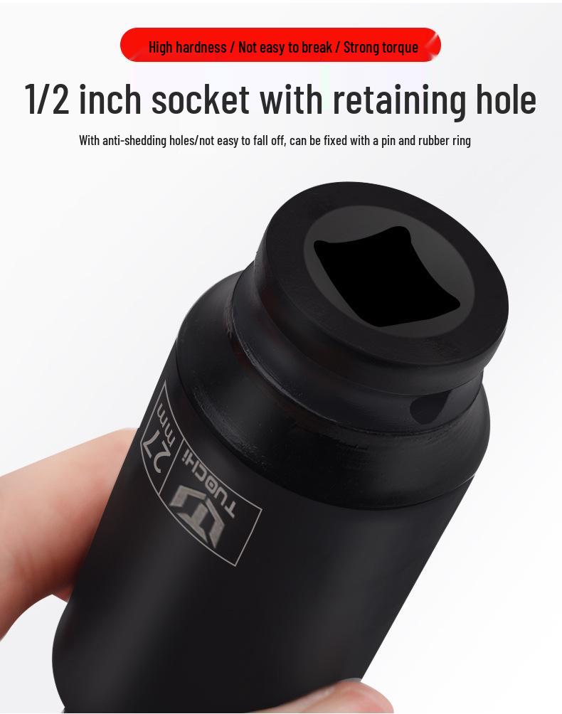 35-Piece Heavy-Duty 1/2 Inch Hex Impact Socket Set for Cars