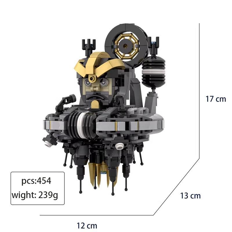 MOC Maze House Toilet Battle Monitor Toilet Legion Gather Summary Boy Mech Puzzle Assembly Building Blocks