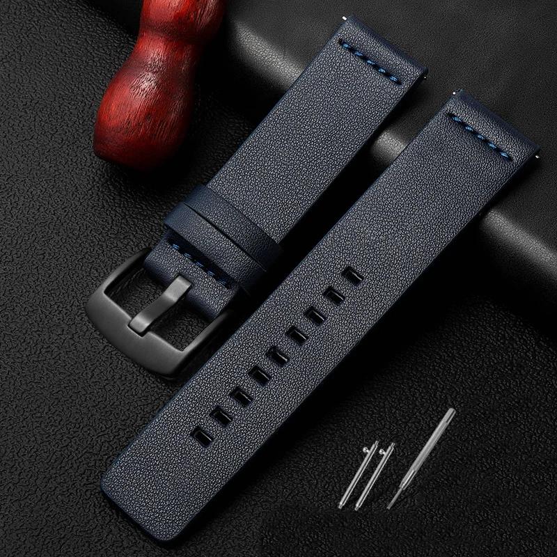 Для ремешка часов Armani AR1970 / 1918 / 11243 / 2447 Citizen CK Натуральная кожа Мужской Черный Коричневый Ремешок для часов 18 мм 20 мм 22 мм 18mm