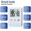 4 Stück ultradünner Timer mit LCD-Display, Mini-Küchen-Digital-Erinnerung