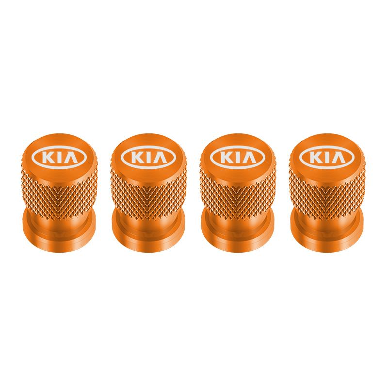 4pcs Car Badges Metal Wheel Tire Valve Cap Covers Auto Accessories For Kia Rio Ceed Sportage Cerato Soul Sorento Picanto Optima