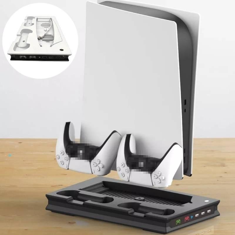 Console Ps5 For Stand With Cooling Fan Controller Charger Multi Function Bracket