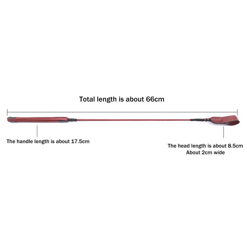 Pu Leather Long Straight Whip Flogger Paddle Horse Whip Training Riding Crop Whip With Anti-Slip Grip Equestrianism Horsewhip