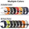 Official Style Silicone Watch Bands for Samsung Galaxy Watch Ultra 2 1 Solid & Two-Tone Set Hollow Breathable Silicone Straps