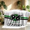 Custom Name Personalized Hannover 96 Football Print Blanket, Home Decor, Bedroom, Sofa, Camping, Couch, Gifts for Birthday ChristmasEnthusiasts