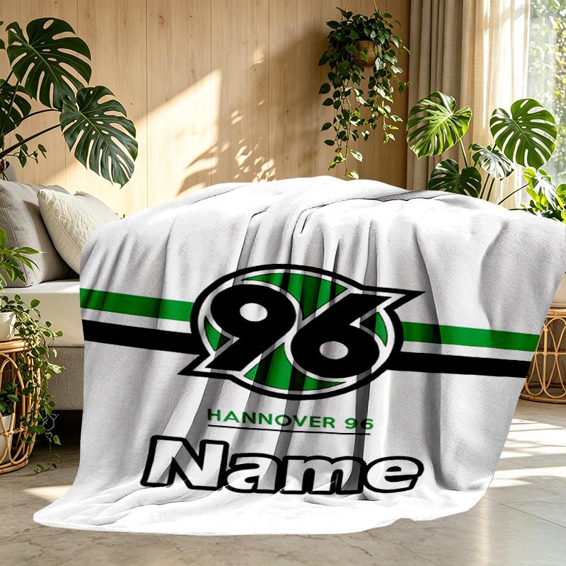 Custom Name Personalized Hannover 96 Football Print Blanket, Home Decor, Bedroom, Sofa, Camping, Couch, Gifts for Birthday ChristmasEnthusiasts