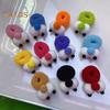 5/10Pcs Hair Ties Big Eyes Cartoon Shape Hairband Candy Color Hair Ring Double Ball Hair Ties High Elastic Hair Ropes