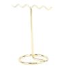 4pcs Light Gold Jewelry Display Rack T Shaped Earring Organizer Stand  Home Storage