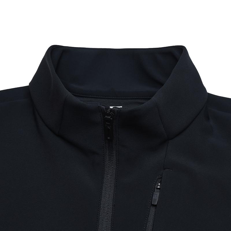 Fila Fitness Fashion Versatile Simple Jacket Men Jackets Deep-Black A11M641502FBK