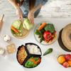 Slow Cooker Liner Rice Cooker Divider High Temperature Dishwasher Safe Food Grade Silicone Liner for Kitchen Cooking Tools (Black)