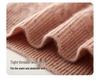 Cashmere Women's Round Neck Cable Knit Sweater - 2025 Autumn/Winter Retro Loose Slimming Pullover.