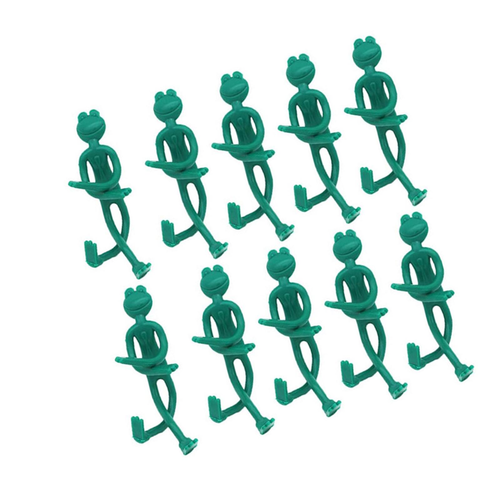 

Set of 10 Shapeable Plant Support Tie For Vine Climbing Easy Installation Frog-shape Band Plant Holder