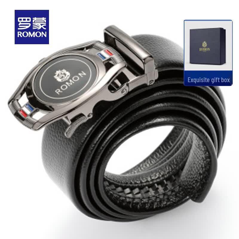 Romon Men s Business Casual PU Leather Belt 120cm