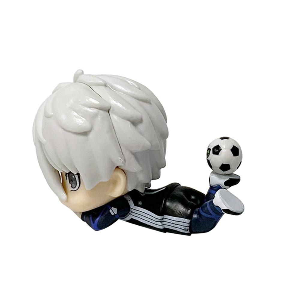 NEW Anime BLUE LOCK Cute Nagi Yisagi Isagi Yoichi Sitting Action Figure PVC Doll Tabletop Model Anime Peripheral Creative Toys