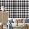 Wallpaper Black and White Checkered Gray for Living Room and Bedroom 50x1000