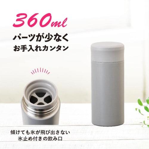 Atlas 360ml Double Stainless Steel Water Bottle, Insulated for Hot and Cold Water, Gray, SS-350GY