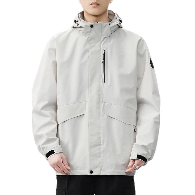 Men's Sports Jacket 2026: Loose Casual Hooded, Windproof & Waterproof for Spring/Autumn Mountaineering