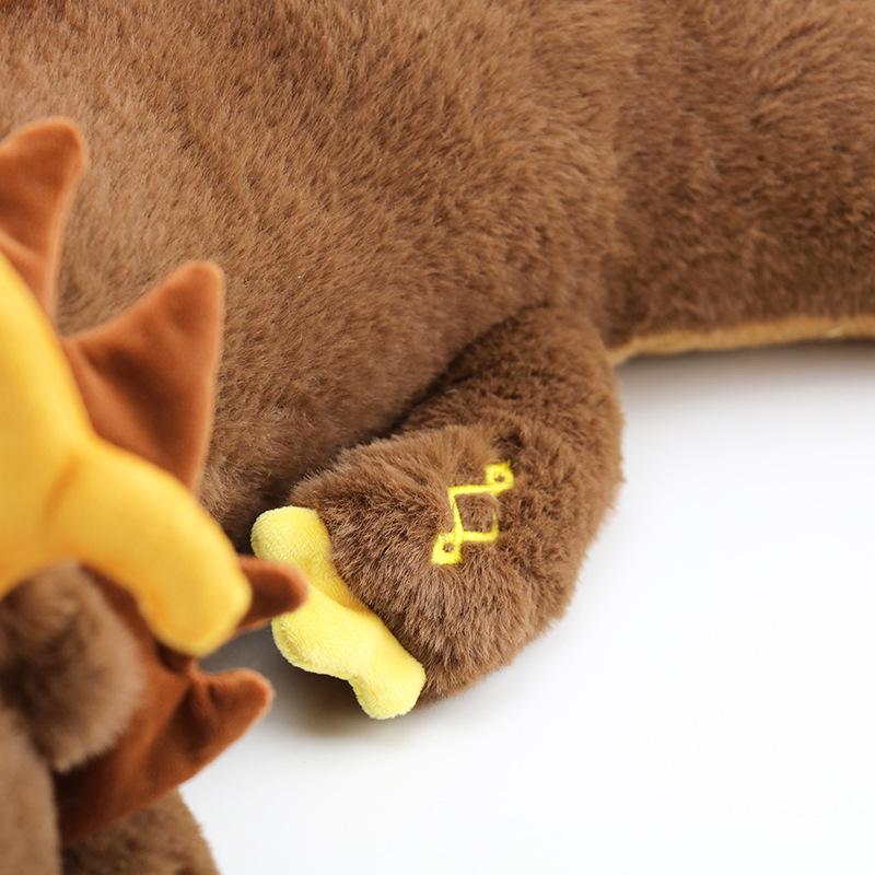 67cm Genshin Impact Plush Toy Game Zhong Li Morax Dragon Toy Soft Stuffed Plushie Doll Pillow Home Decor Children Christmas Gift