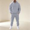 Men's Pullover Hoodie Sweatshirt Athletic Set for Training and Casual Wear