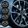 4Pcs Car Wheel Rims Center Hubcaps Stickers For Mazda Cx5 Cx7 Cx8 Cx9 Cx4 2 6 Demio 3 2020 Cx3 Gh Axela Atezma6 Auto Accessories