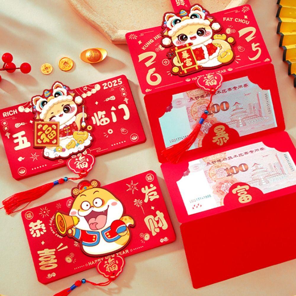 Folding 3D New Year Money Packet Chinese Style Gifts Packing Bags Lunar New Year Gifts