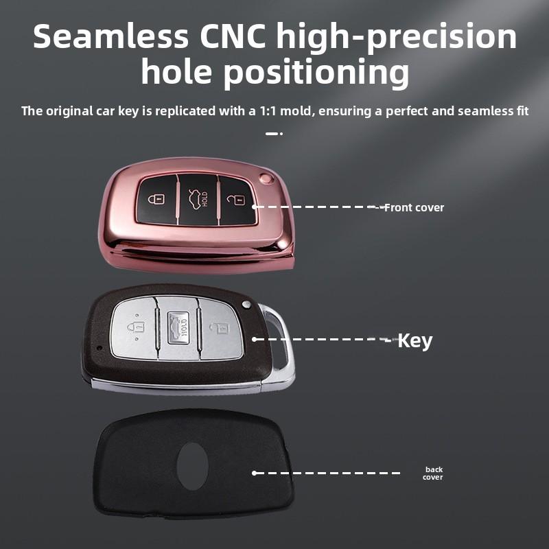 Modern Car Key Cover For Mistra Ix35 Ix25 Elantra Sonata Tucson Verna With Durable Tpu Material