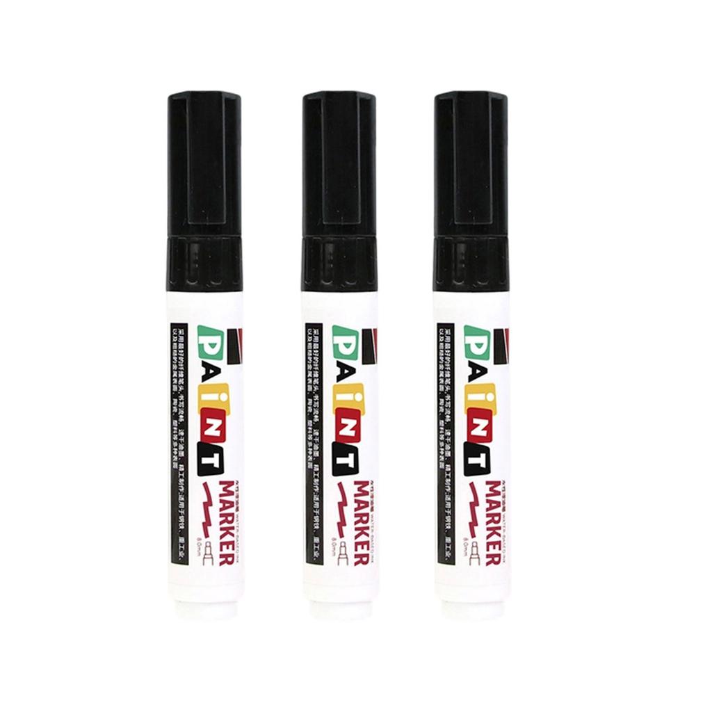 3Pcs Monument Paint Pen Sunproof Waterproof Stone Marker Pen For Writing Coloring On Tombstones Gravestone Restoration