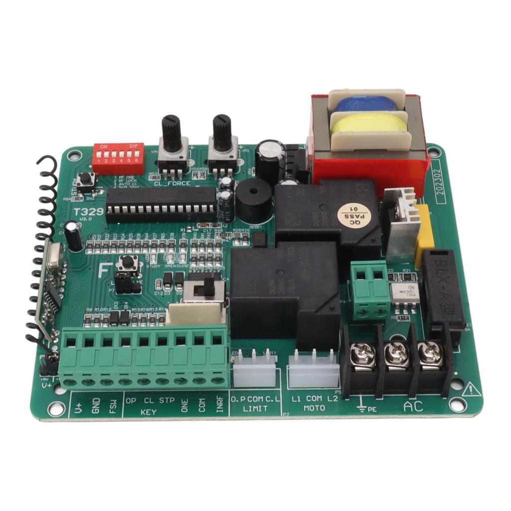 Sliding Gate Motor Control Board LED Indication Electric Door Motor Circuit Board with Remote Control