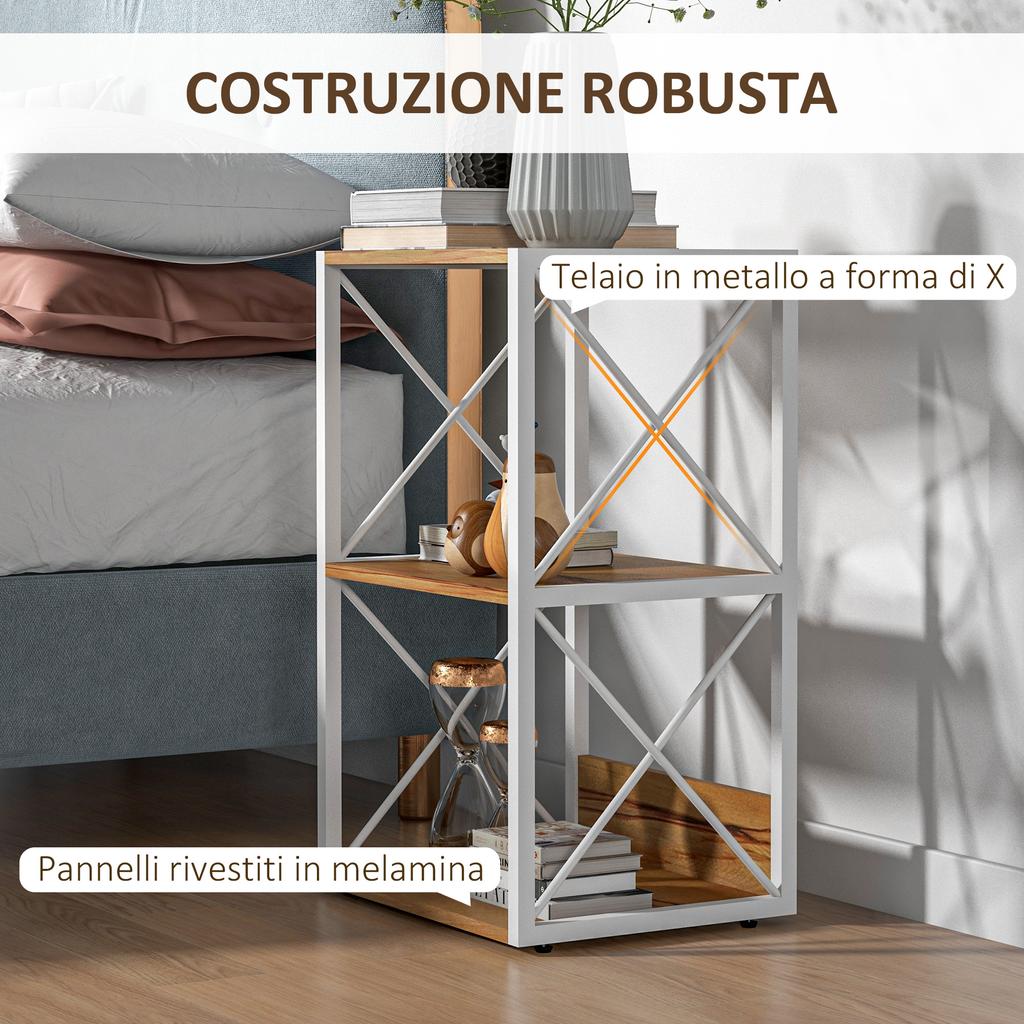 3 Tier Wooden Shelf Freestanding Rack Organiser Display Bookcase Home Storage Utility Stand Multifunctional Holder