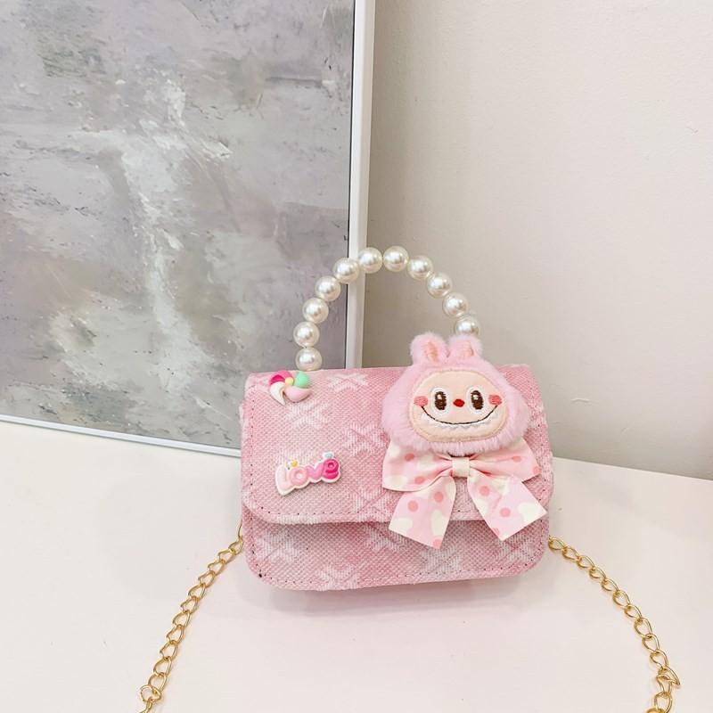 Trendy Pony Rainbow Cartoon Wallet Stylish Lightweight Crossbody Bag For Preschool Girls