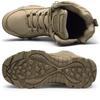 Autumn and Winter Lace-up Zipper High-top Outdoor Combat Boots, Men's Wear-resistant Military Boots, Non-slip Tactical Boots
