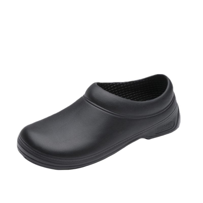 

Мужские рабочие тапочки для кухни шеф-повара, нескользящие, водонепроницаемые, маслостойкие, резиновые сапоги для мужчин и женщин, сандалии унисекс для мужчин 36 чёрный