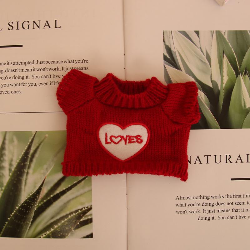 Plush Toy Sweater Small Doll Accessories Toys Doll Bag Hanging Accessories Pet Doll Clothes Accessories