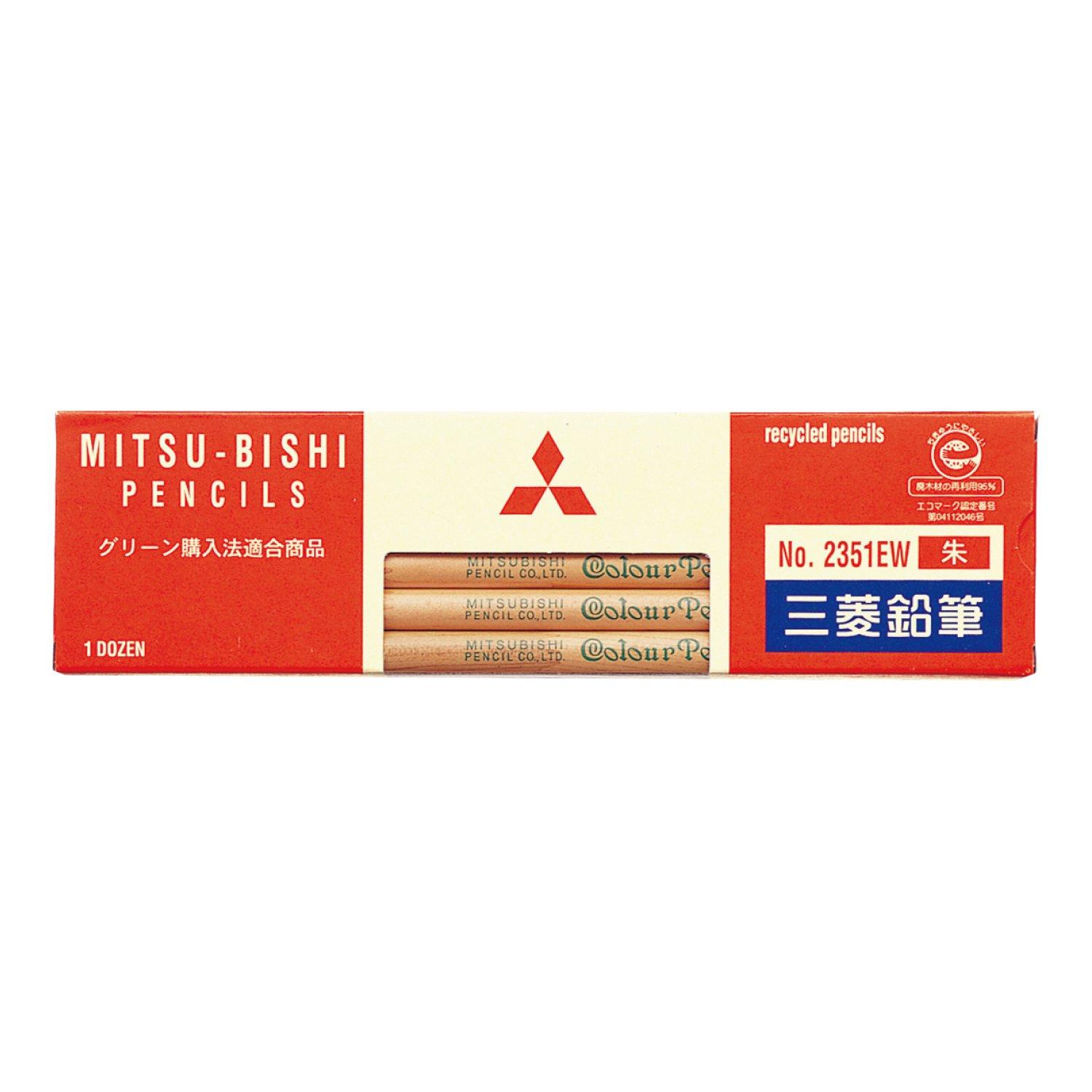 Цветные карандаши Mitsubishi Pencil 2351EW 1 дюжина K2351EW №. Киноварь,