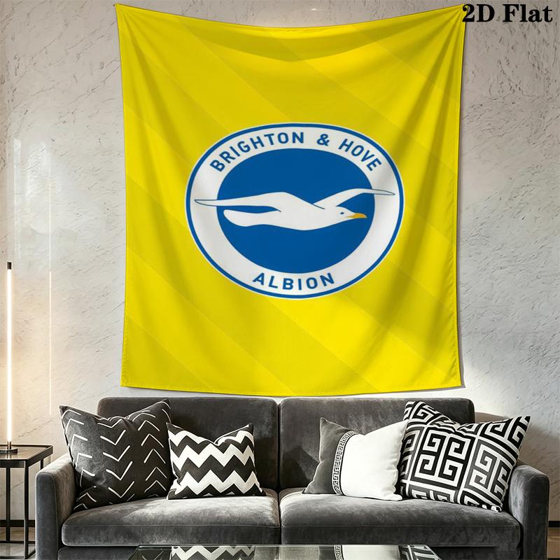 Brighton Wall Tapestry Aesthetic Wall Hanging Printed Fabric Blanket Decorative Tapestries for Bedroom Living Room Home Decor
