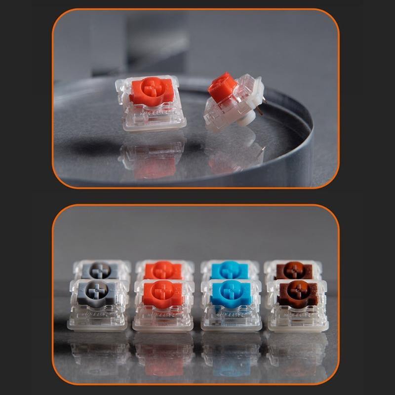 Interchangeable Thin Keyboard Switches Low Profile 2.0 With Smooth Lightweight Actuation And Durability Construction