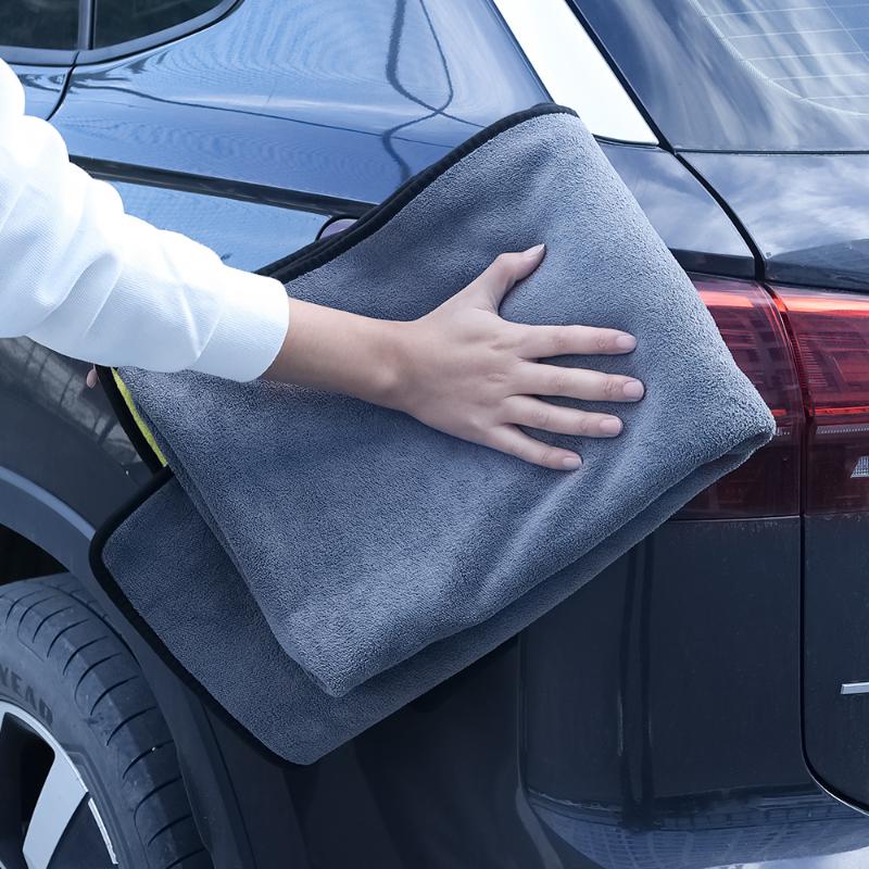 60X160cm Car Towel Large Coral Velvet Double-sided Thickened Water Absorbing Quick Drying Cleaning  Automotive Detailing Wash