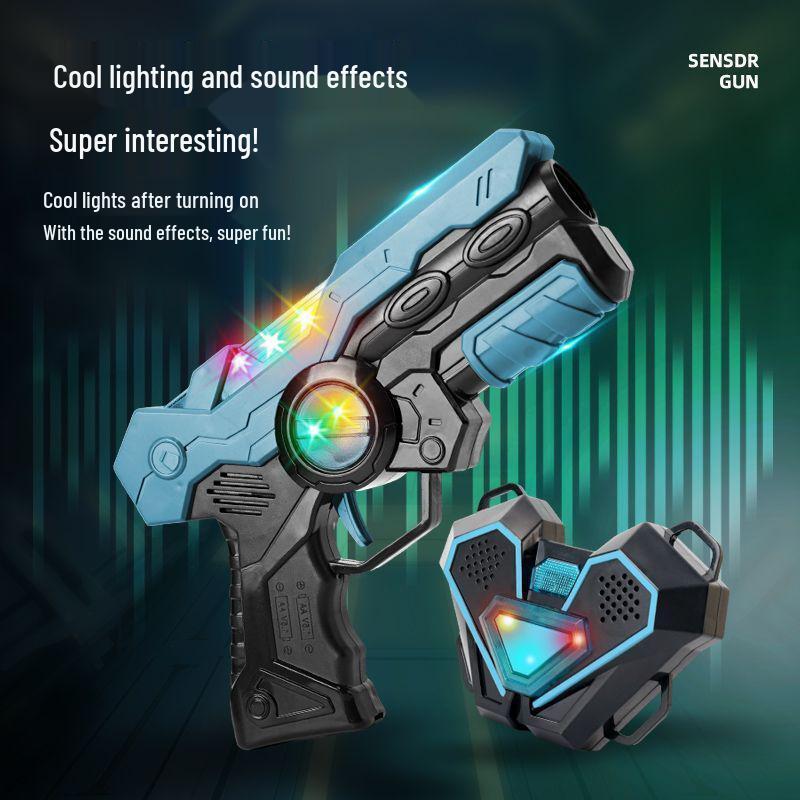 Infrared Laser Battle Toy Gun for Parent-Child Interaction with Sound and Light Effects