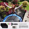 Trampoline Patch Repair Kit 20x10cm Rectangle Trampoline Mat Patches Set With Glue Adhesive Crack Repair Tools Tears Restorer