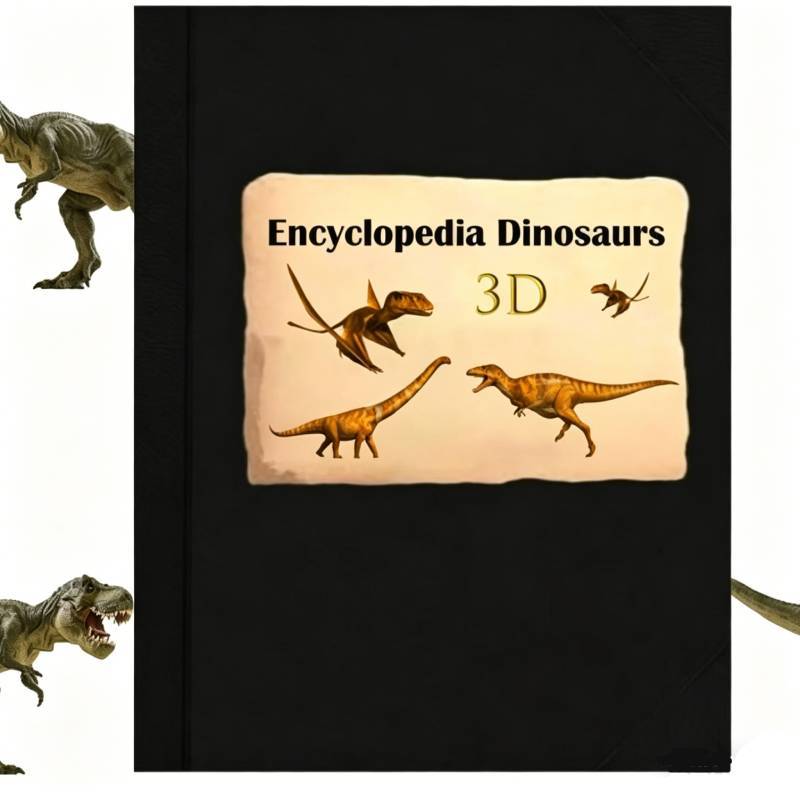 Dinosaur Encyclopedia 3d Paper Book For Prehistoric Animal Learning And Gift Dinosaurs