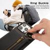 Ring Zipper Wallet Multi Card Flip Leather Case for iPhone 15 14 13 12 11 Pro Max XS MAX XR for Samsung S24 S23 S22 S21 S20 Ultra Plus A14 A13 A53 A54