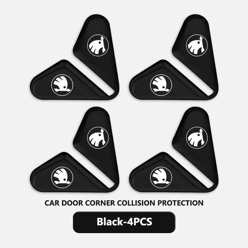 For Skoda Car Crash Anti-Scratch Corner Cover Scratch Protector Octavia A5 A4 Mk1 2 Fabia Superb Rapid Mk3 Yeti 2006