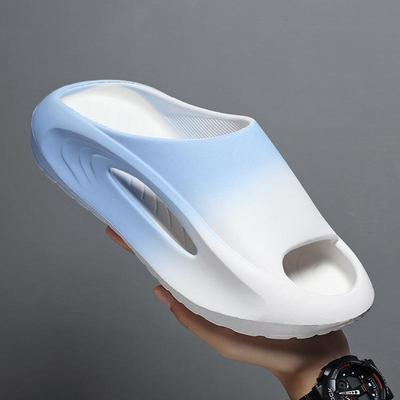 2025 Trendy Couple's Non-Slip Thick-Soled Beach Slippers: Simple, Versatile One-Strap for Indoor & Outdoor Use
