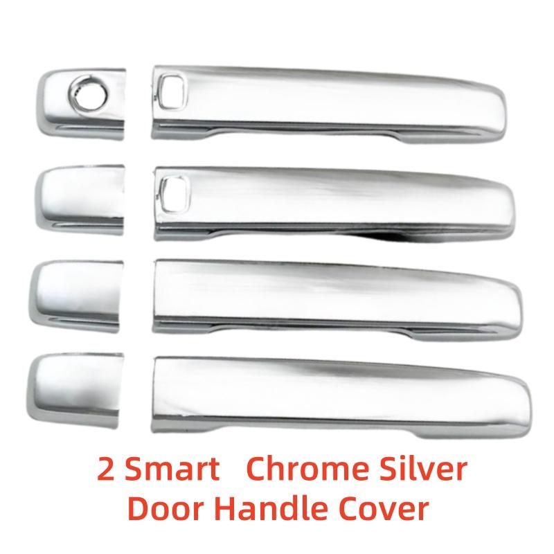 High Quality Car Accessories Door Handle Covers Stickers Trim Black Carbon For Infiniti M35 M45 2006 2007 2008 2009 2010 Chrome 2 Smart hole