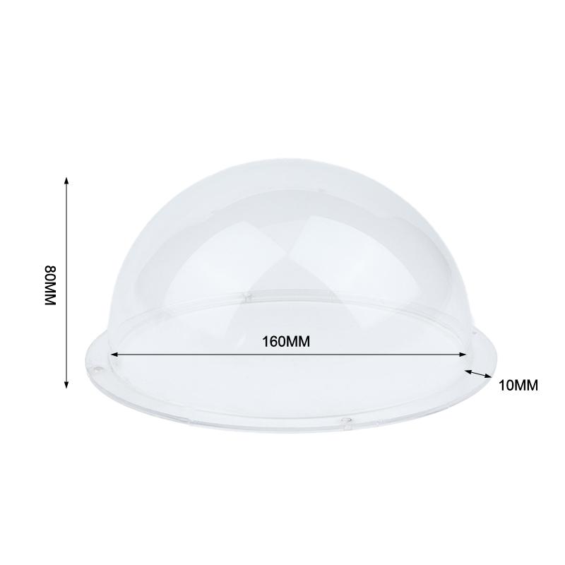 High Clarity Clear Security Camera Dome Cover Acrylic Hemisphere Replacement for Factory Outdoor Surveillance Use