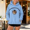 Felpa Unisex con Tasca Centrale per e Cane, Felpa Casual dalla Vestibilità Ampia