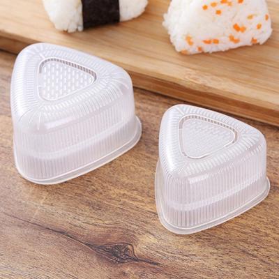 2ks Forma na sushi v japonském stylu, nelepivá, DIY potravinářský plastový lis Trojhranný onigiri Výrobník rýžových kuliček Bento Příslušenství