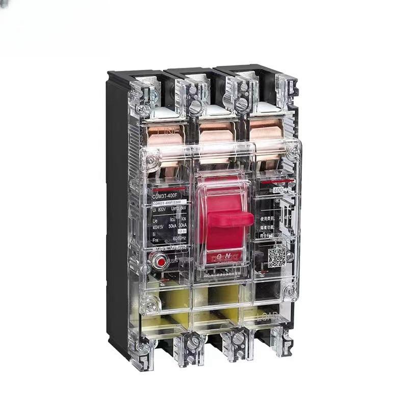 Delixi CDM3L-100S/3300 Transparent 250A Three-Phase Circuit Breaker for Construction Site