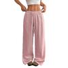 New Fashionable Women's Clothing, Elegant and Versatile, Elastic and Casual, Solid Color Pants, Wide Leg Pants