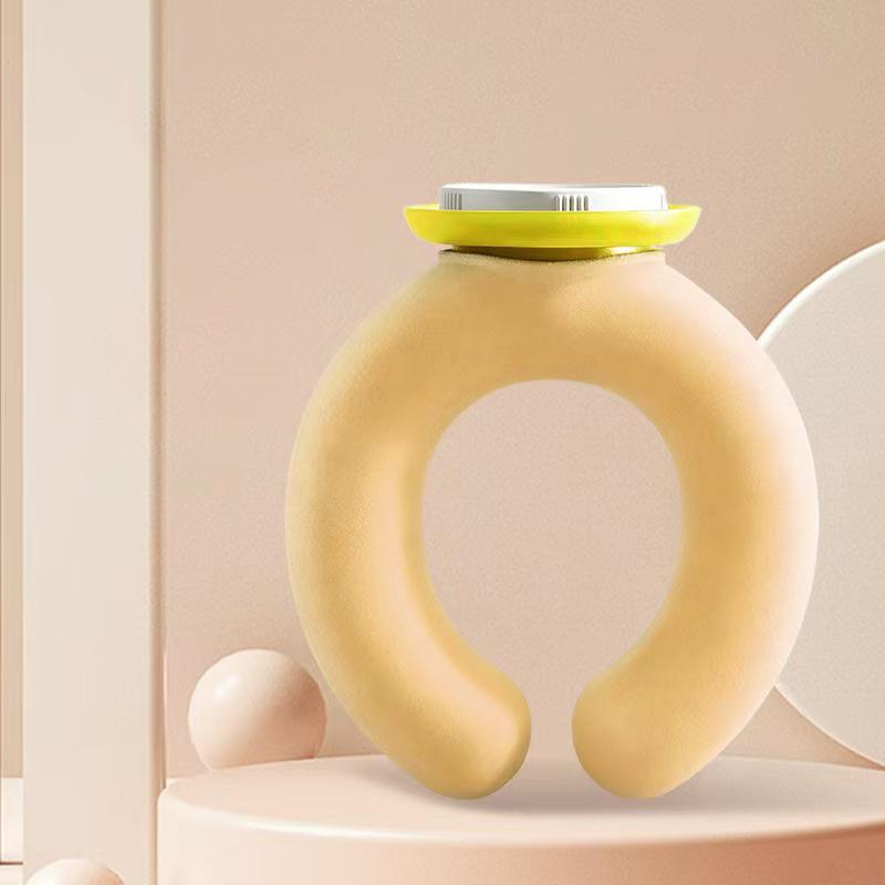 U-Shape Hot Water Neck Bottle 1000Ml Capacity Leak-Proof Warmer With Plush Cover For Women, Home Winter Relaxation & Comfort